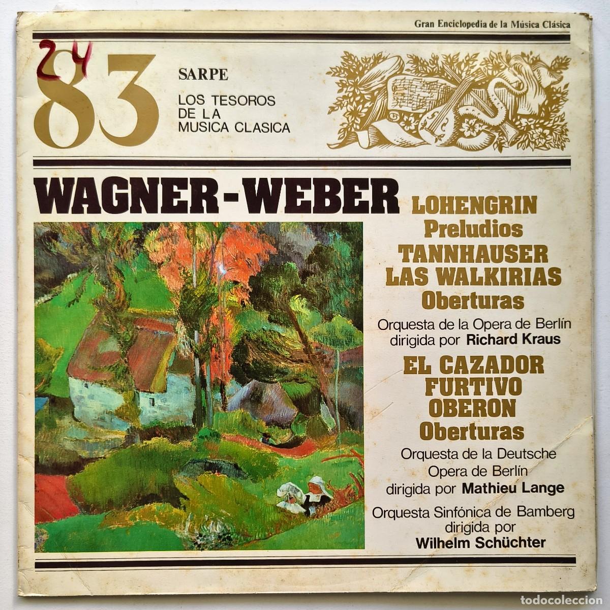 Discos de vinilo: Wagner, Weber - Los Tesoros de la musica clasica - 83