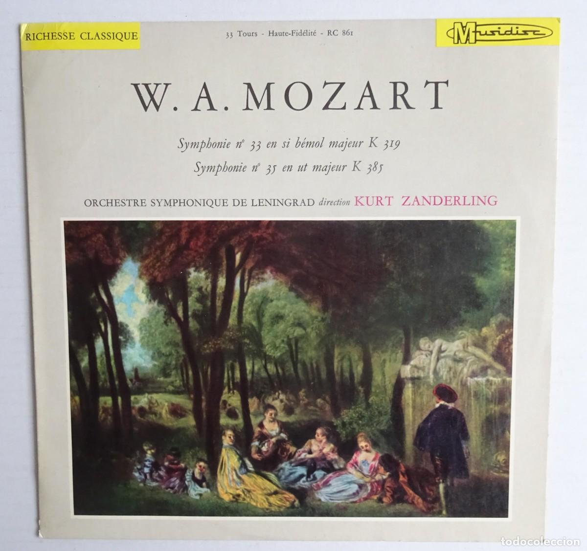 Vinyl records: Mozart Symphonie n&ordm; 33-35 Kurt Zanderling Orchestre Symphonique de Leningrad.Ed. Francesa
