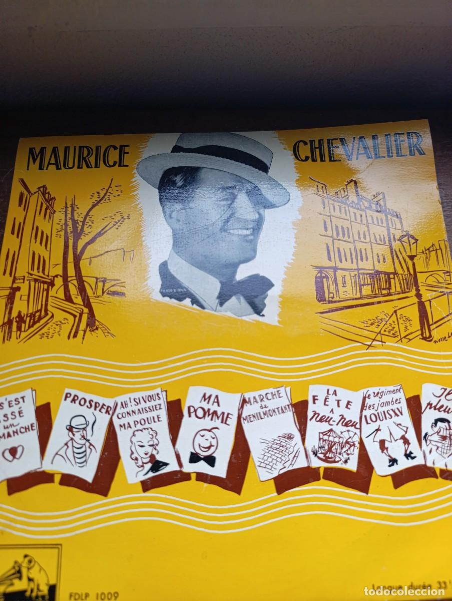 Discos de vinilo: LP Maurice Chevalier &ndash; &Ccedil;a Cest Pass&eacute; Un Dimanche - Foto 2