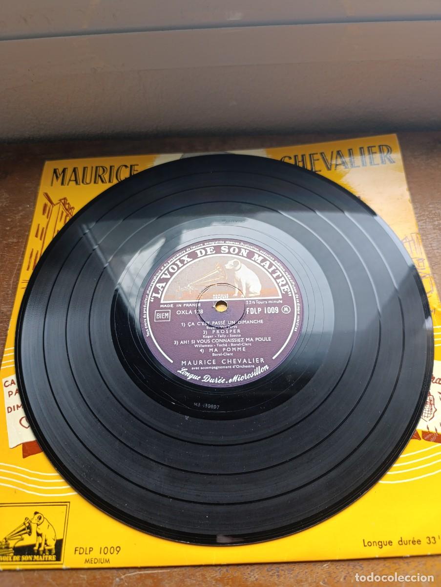 Discos de vinilo: LP Maurice Chevalier &ndash; &Ccedil;a Cest Pass&eacute; Un Dimanche - Foto 5