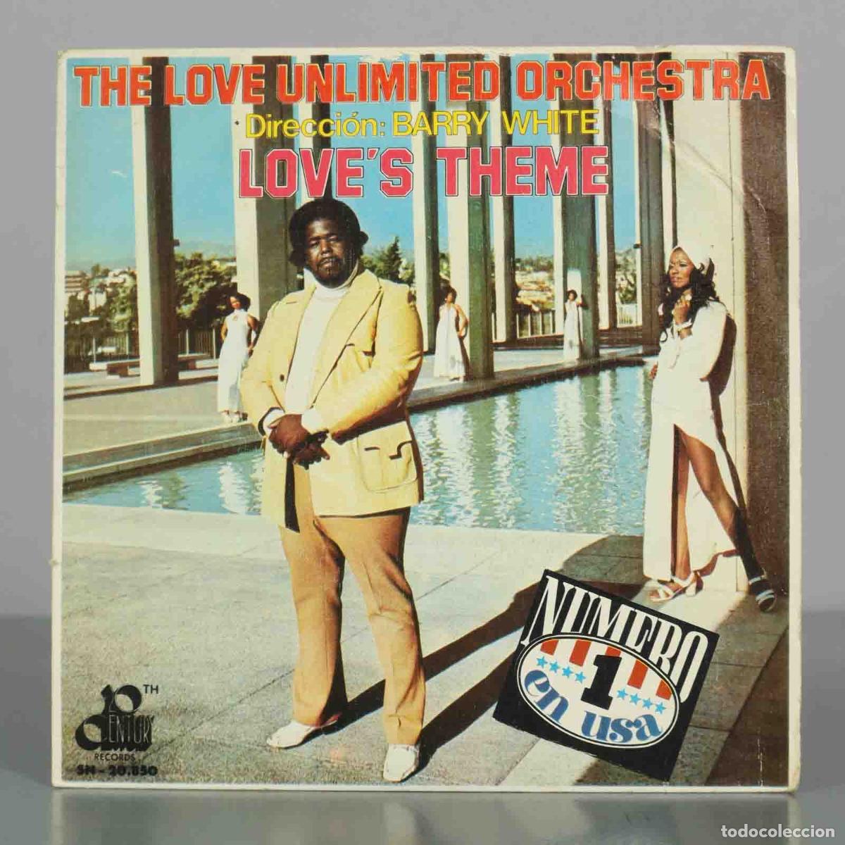 Discos de vinilo: SINGLE. Love&acute;s Theme - The Love Unlimited Orchestra, Barry White