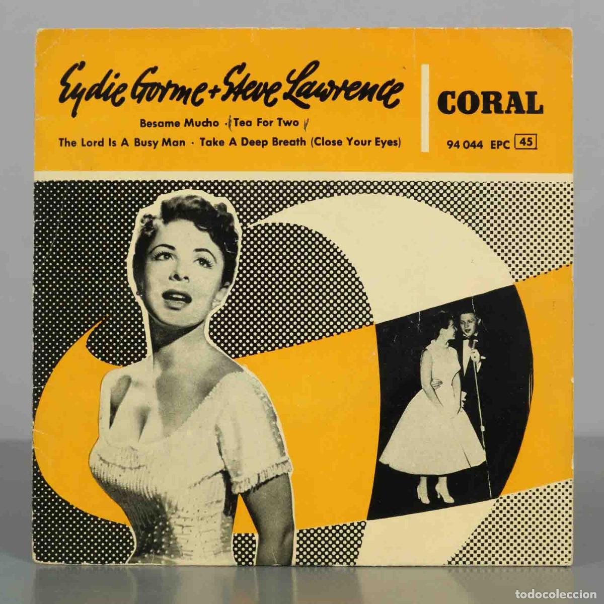 Discos de vinilo: EP. B&eacute;same Mucho - Eydie Gorm&eacute;, Steve Lawrence