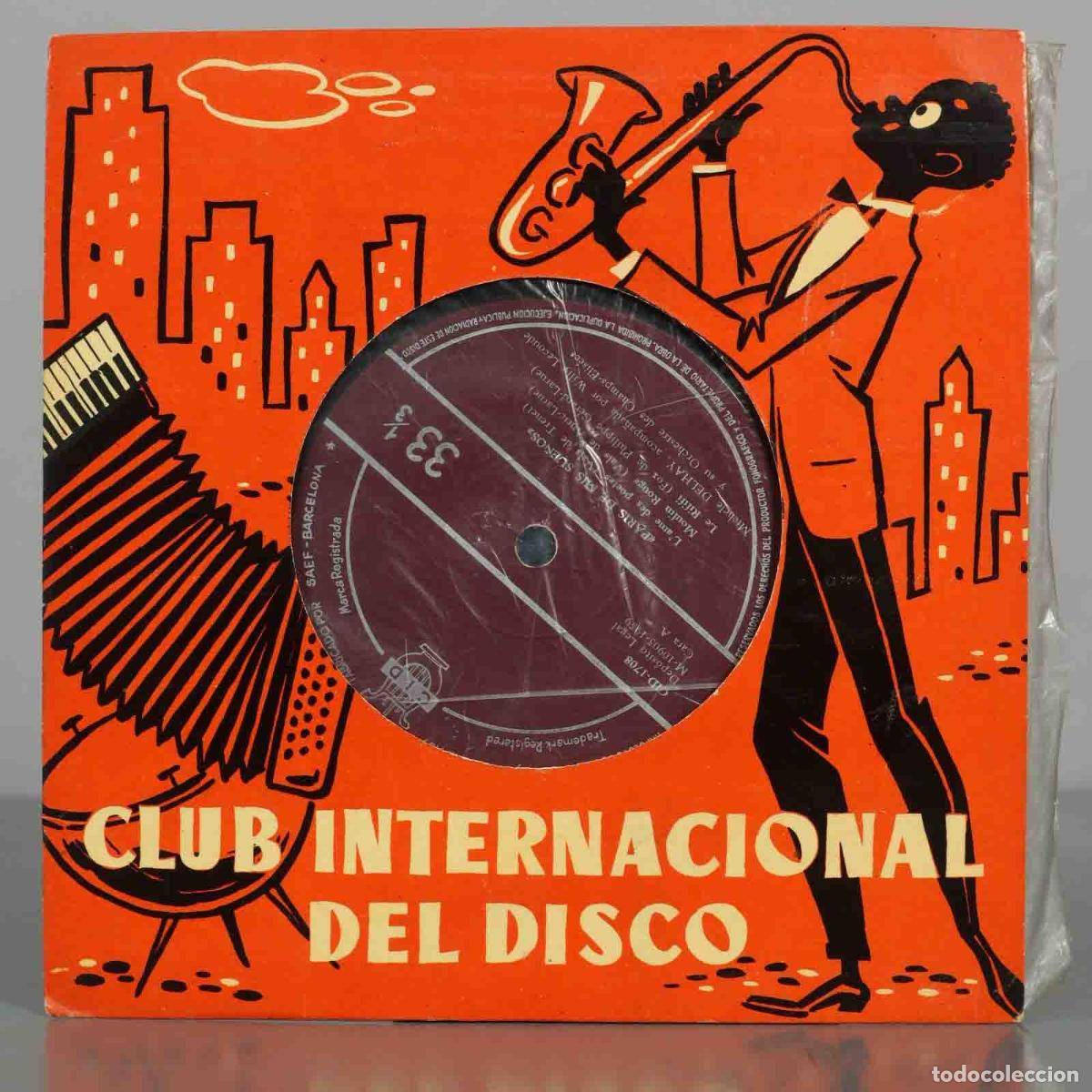 Disques de vinyle: SINGLE. Par&iacute;s de sus Sue&ntilde;os - Philippe Adonay, Willy Lecomte - Club Internacional del Disco