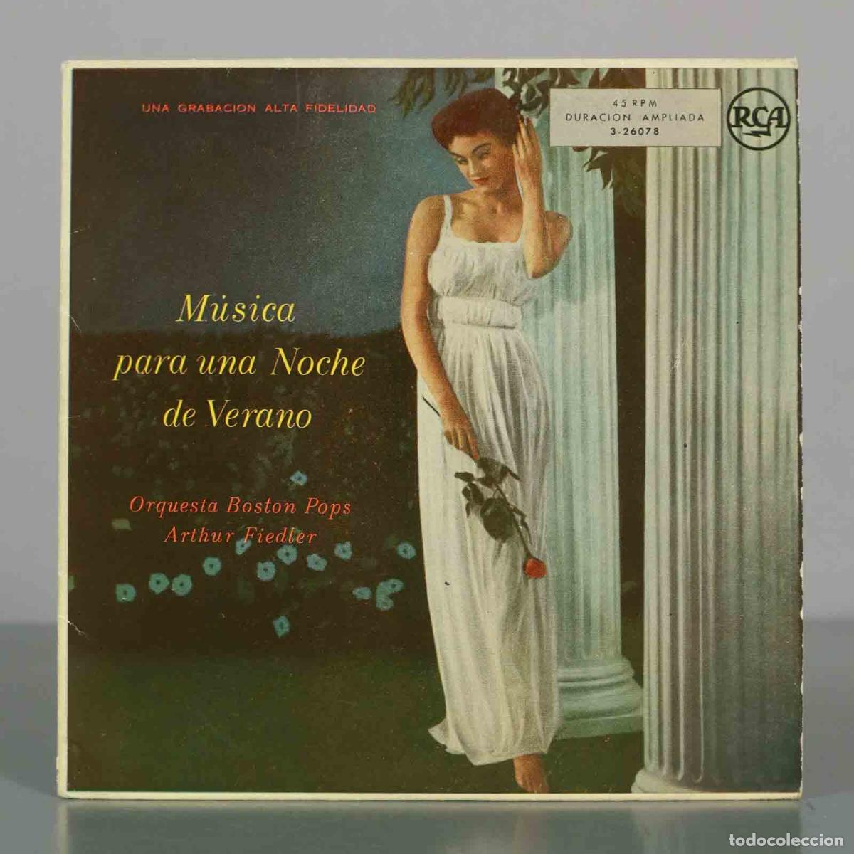 Discos de vinilo: EP. M&uacute;sica para una Noche de Verano - Orquesta Boston Pops, Arthur Fiedler