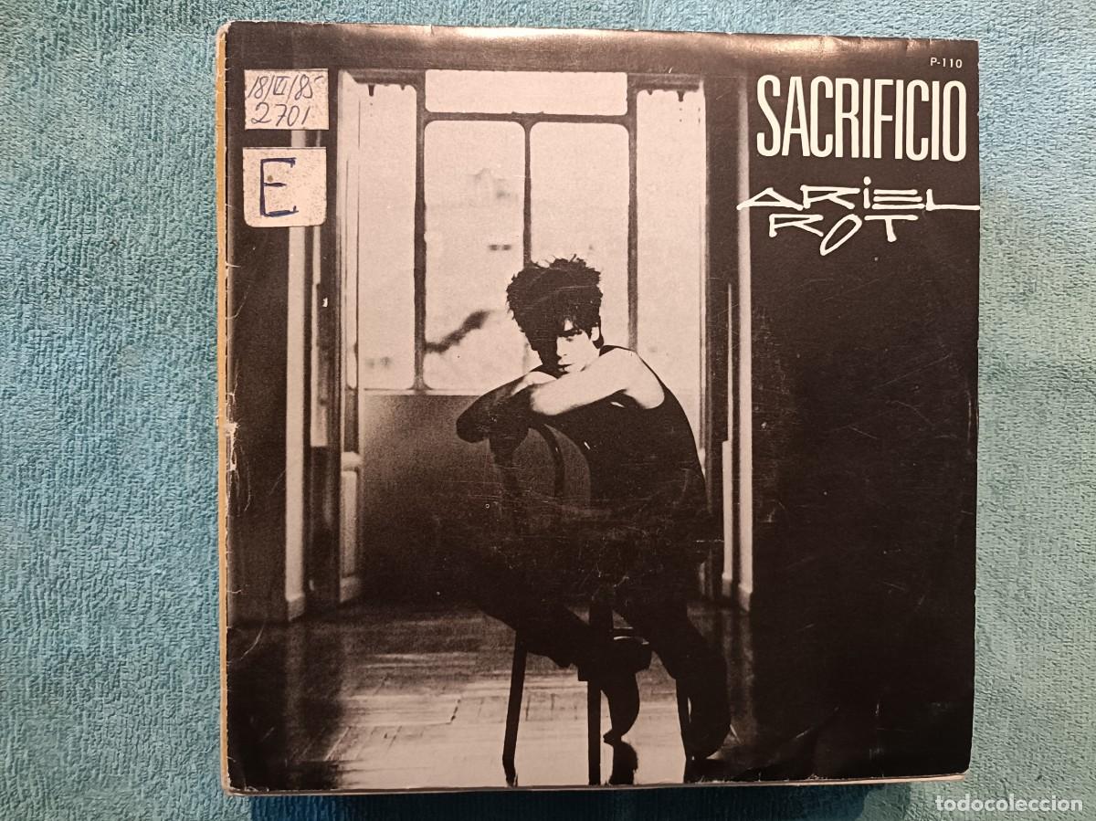 Discos de vinilo: Ariel Rot - Sacrificio - Single sello Zafiro 1985
