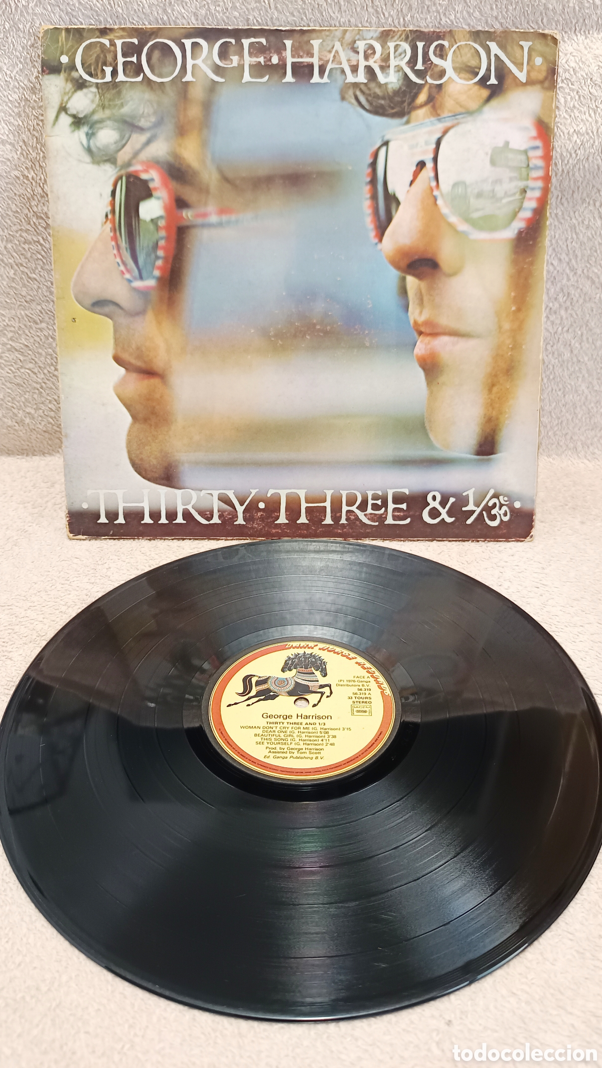 Discos de vinilo: George Harrison - Thirty Three & 1/3 (1976) Dark Horse Records / WEA - Con Inner