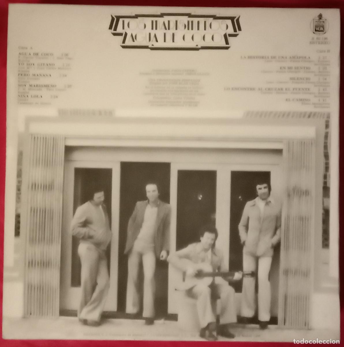Discos de vinilo: Los Marisme&ntilde;os - Agua de Coco - Edit. HispaVox. S.A. 1979 - Foto 2