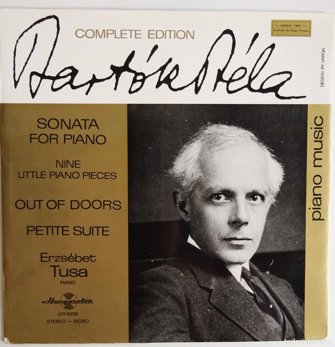 Discos de vinilo: B&eacute;la Bart&oacute;k , Complete edition Piano Music Erzs&egrave;bet Tusa Edici&oacute;n H&uacute;ngara