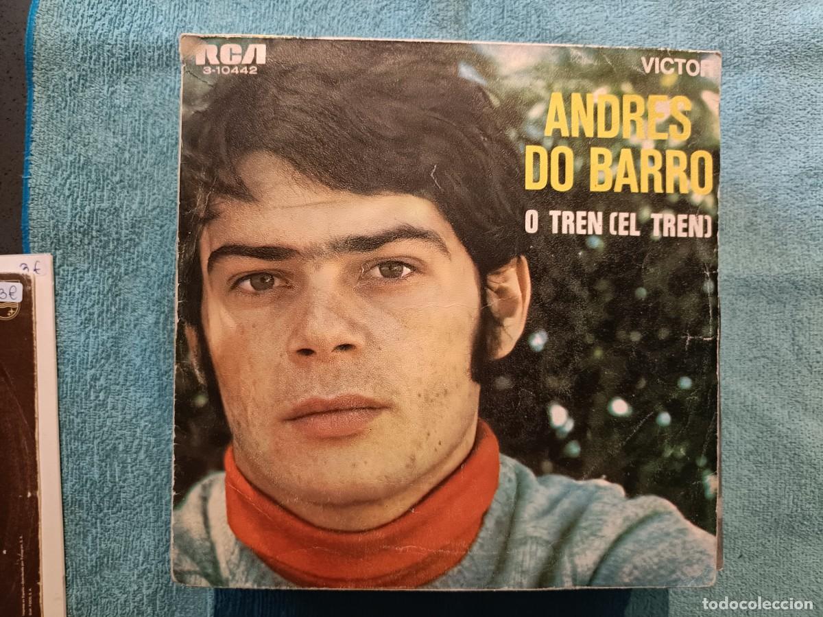 Discos de vinilo: Andr&eacute;s Do Barro - O tren (El Tren) / Mi&ntilde;a Maruxa (Mi Maruxa) - Single sello RCA 1969