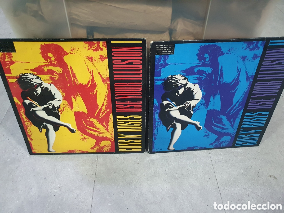 Discos de vinilo: SALIDA 0.01&euro;. 2 LPs. Guns n' roses. Use your ilusion.