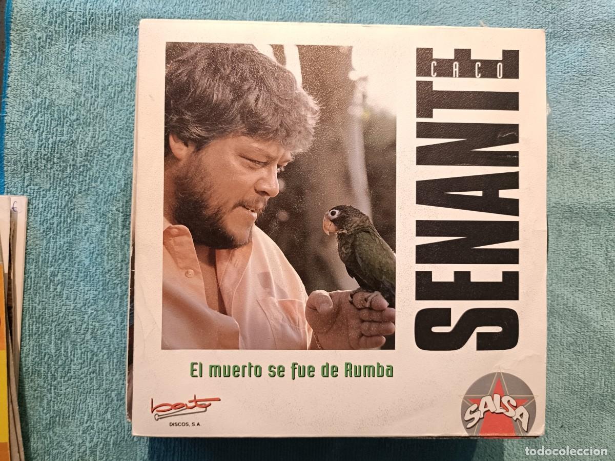 Discos de vinilo: Caco Senante - El muerto se fue de Rumba (Salsa) - Single sello Bat 1992