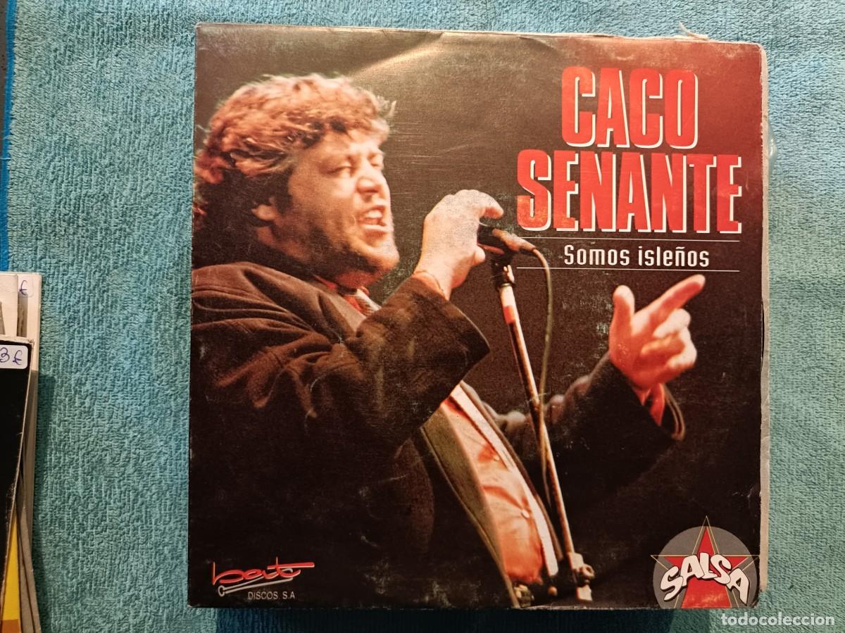 Discos de vinilo: Caco Senante - Somos Isle&ntilde;os (Salsa) - Single sello Bat 1993