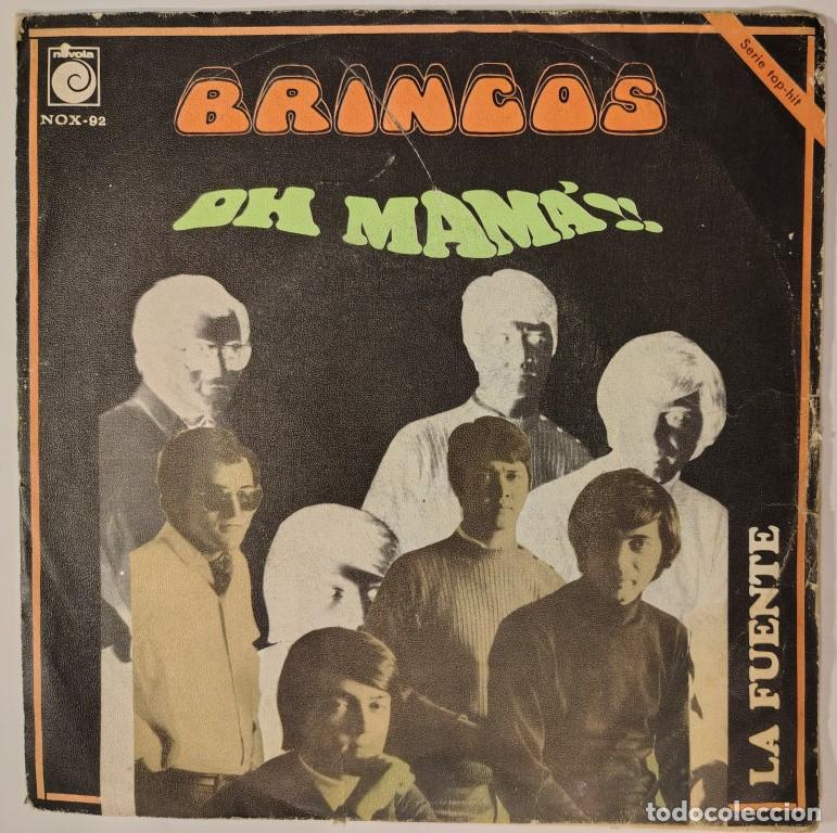 Discos de vinilo: Brincos. Oh mama/ La fuente. Novola, Spain 1969 single