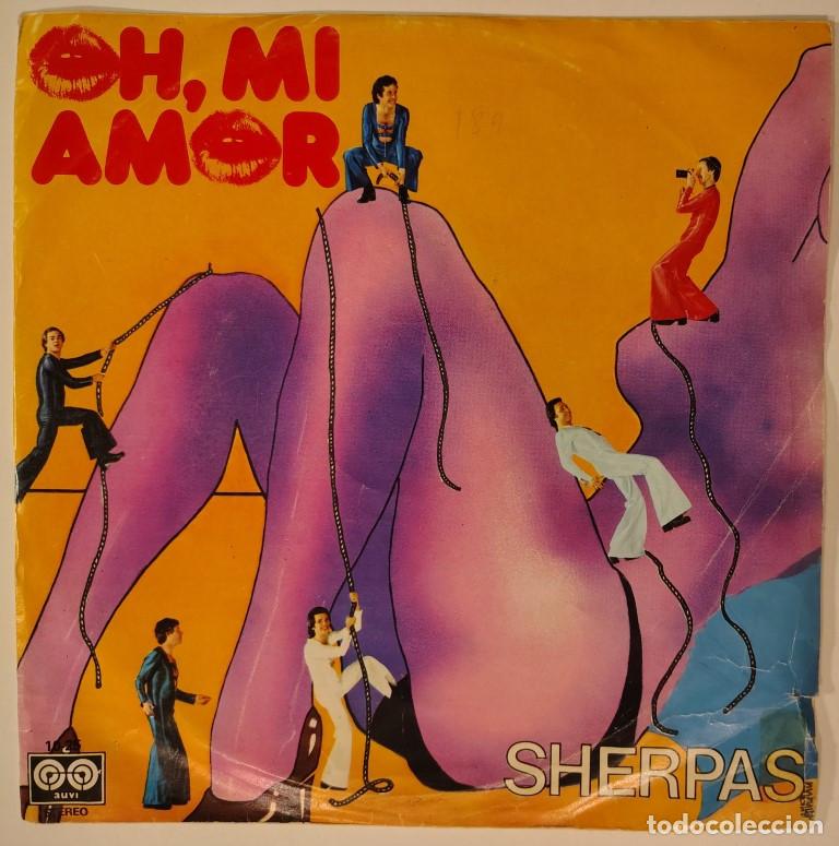 Discos de vinilo: Sherpas, Oh, mi amor/ Se&ntilde;orita morena. Auvi, Spain 1978 single