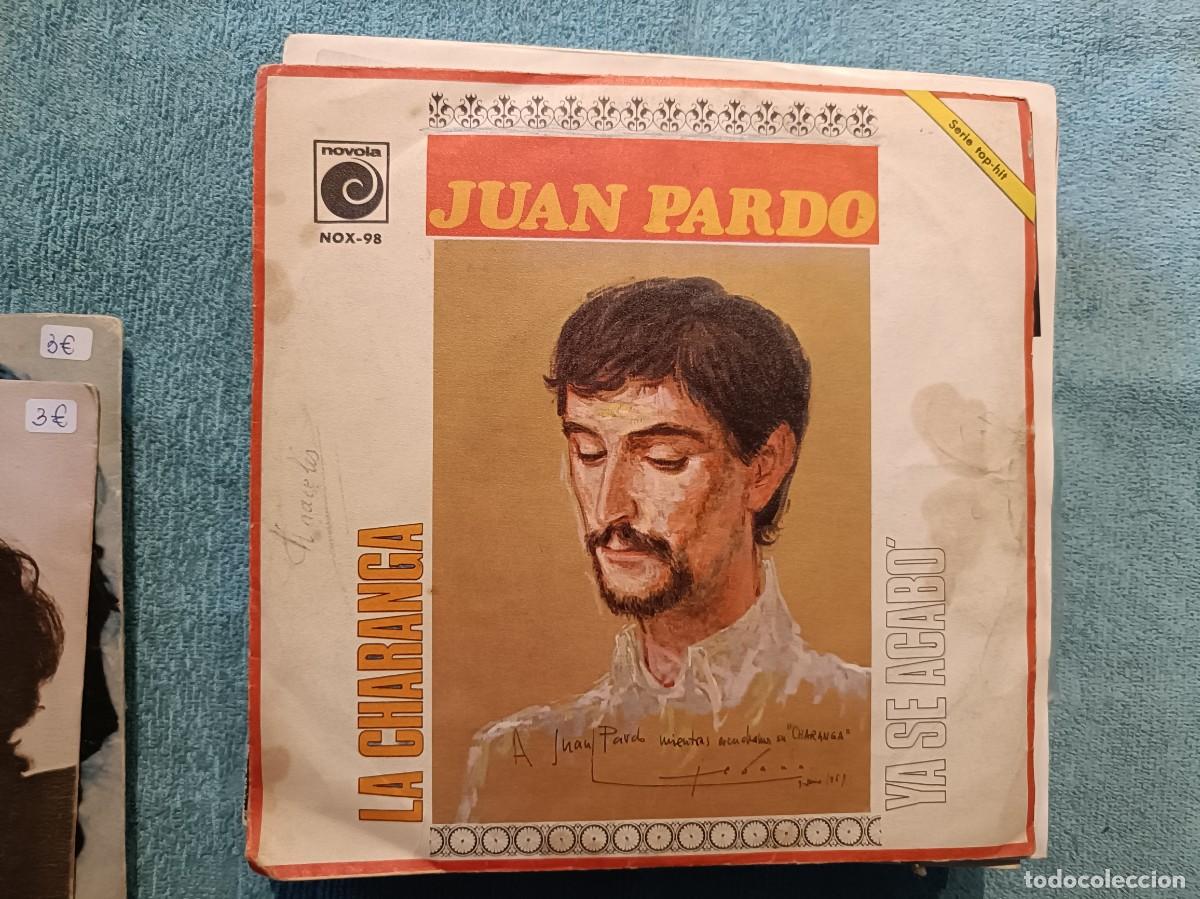Discos de vinilo: Juan Pardo - La Charanga / Y se acab&oacute; - Single sello Novola 1969