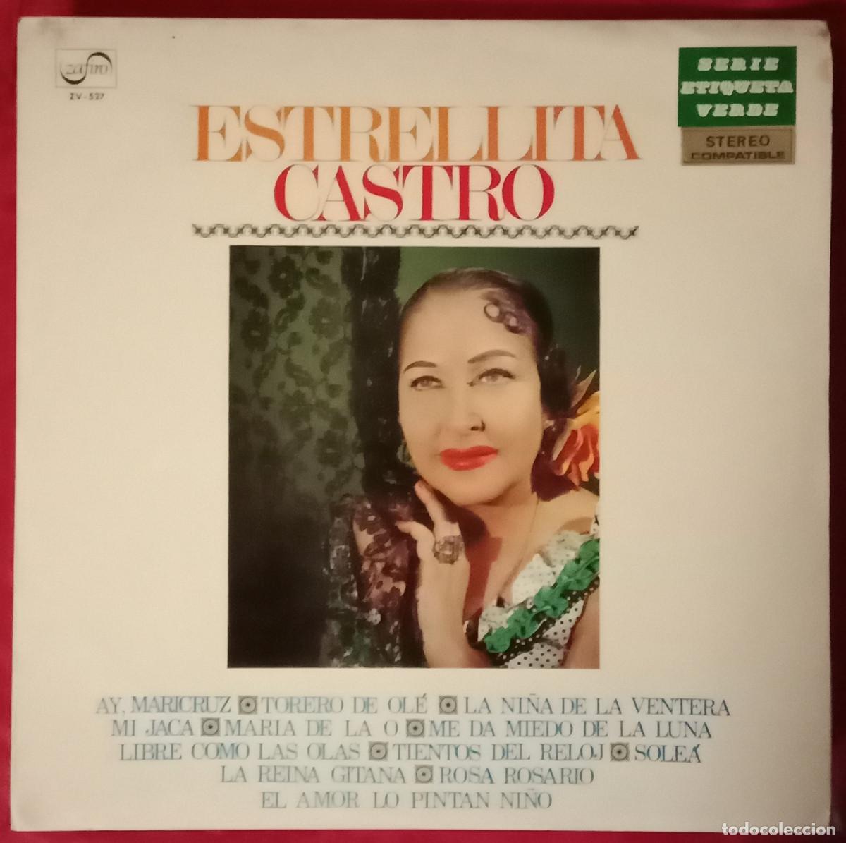 Discos de vinilo: Estrellita Castro - Ay, Maricruz / Torero de Ol&eacute; / La Ni&ntilde;a de la Venta... - Edit. Zafiro, S.A. 1969