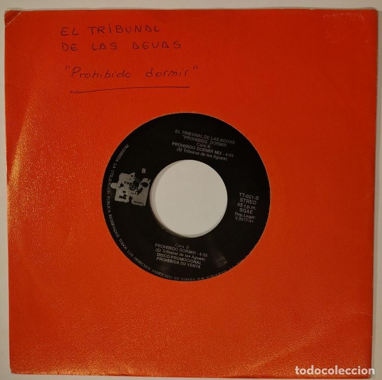 Discos de vinilo: El Tribunal de las Aguas. Prohibido dormir/ instrumental. Toma Toma, Spain 1992 single promocional