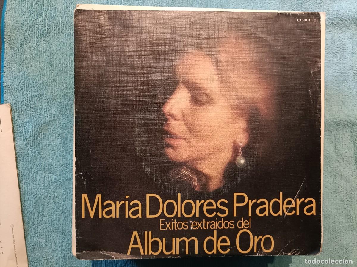 Discos de vinilo: Mar&iacute;a Dolores Pradera - &Eacute;xitos extraidos del Alb&uacute;m de Oro - Single sello Zafiro 1980