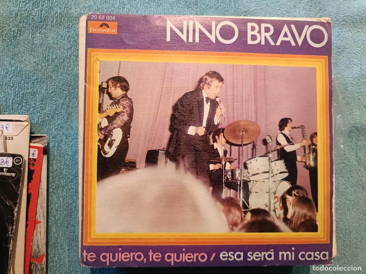 Discos de vinilo: Nino Bravo - Te quiero, te quiero / Esa ser&aacute; mi casa - Single sello Polydor 1970