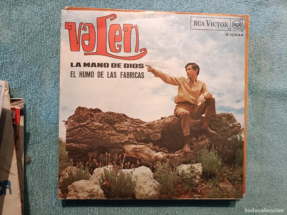 Discos de vinilo: Valen - La mano de Dios / El humo de las f&aacute;bricas - Single sello RCA 1967