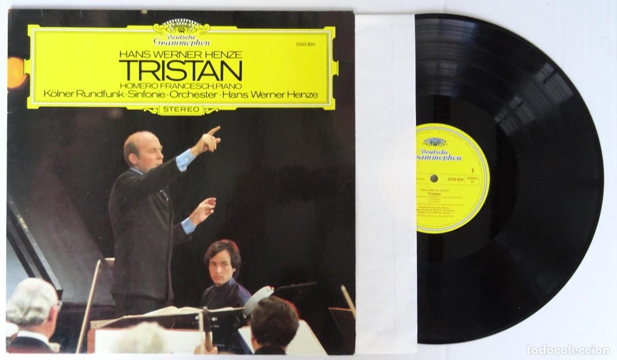 Discos de vinilo: Hans Werner Henze .Tristan. Homero francesche. Deutsche Grammophon printed in Germany