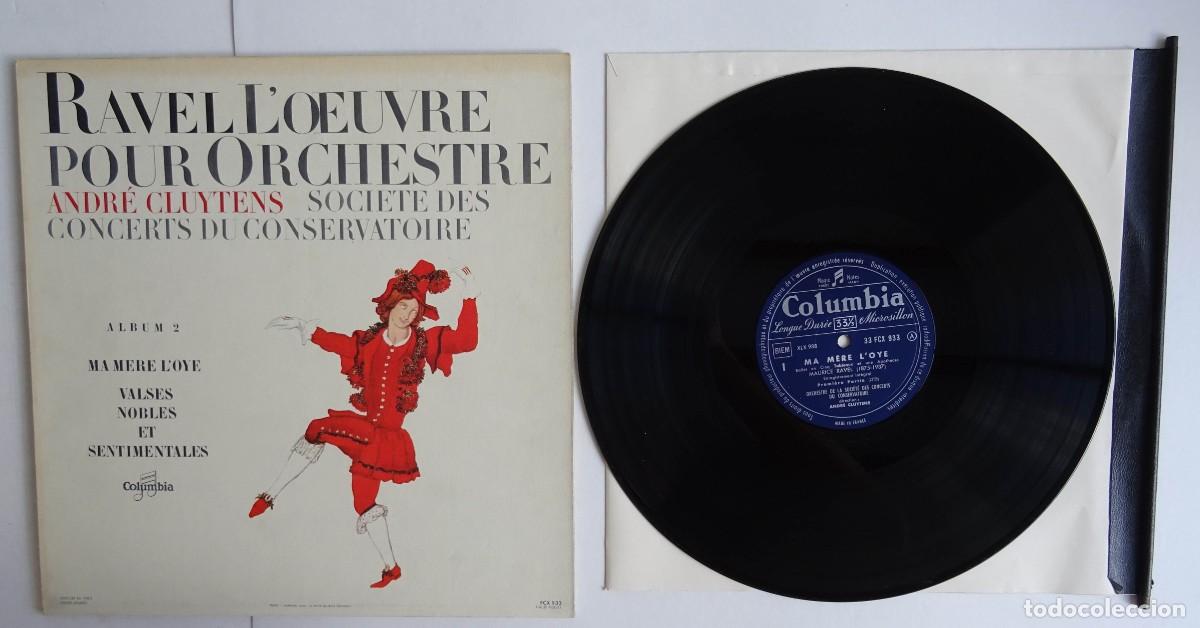 Discos de vinilo: Maurice RAVEL L'Oeuvre Pour Orchestre /Andr&eacute; Cluytens Album 2 Edici&oacute;n Francesa