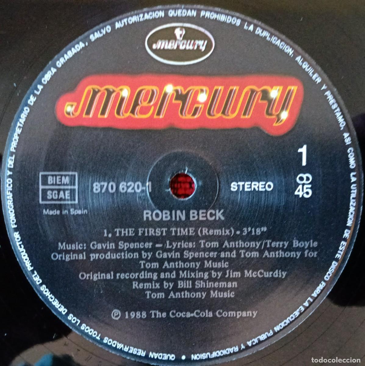 Discos de vinilo: ROBIN BECK ** First Time ** MAXI SINGLE VINILO 1988 - Foto 3
