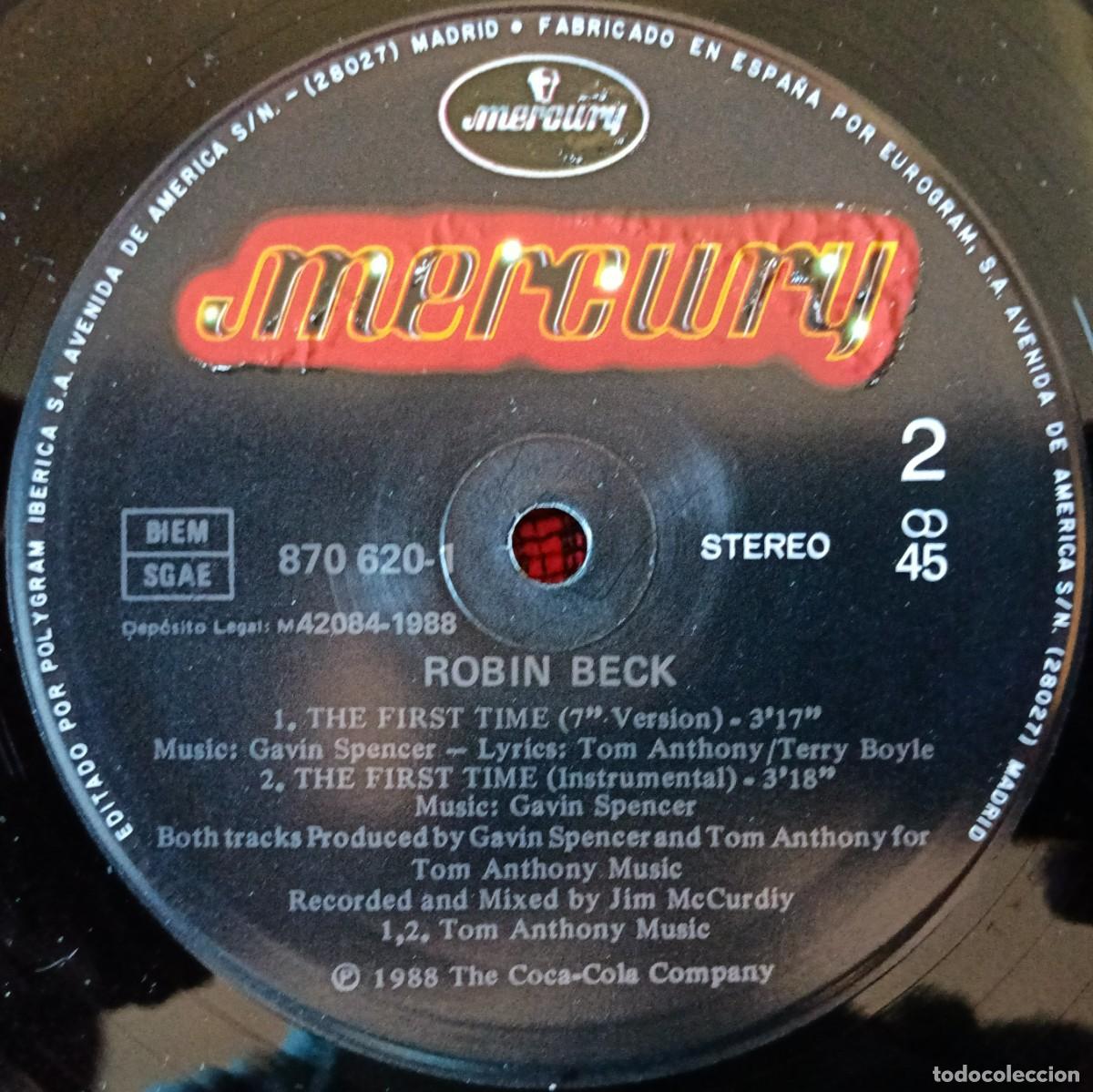 Discos de vinilo: ROBIN BECK ** First Time ** MAXI SINGLE VINILO 1988 - Foto 4
