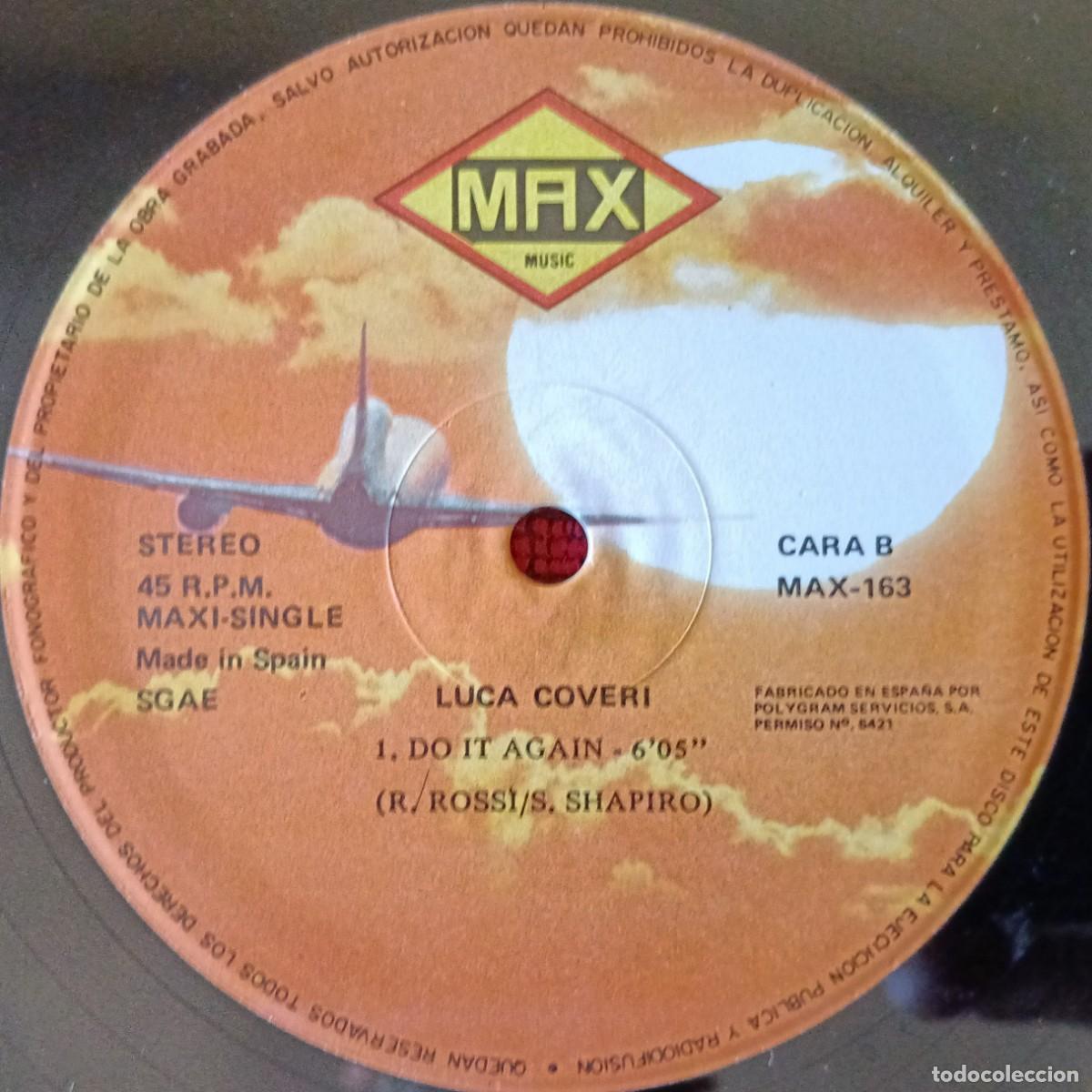 Discos de vinilo: LUCA COVERI ** Do It Again ** MAXI SINGLE VINILO 1986 - Foto 4