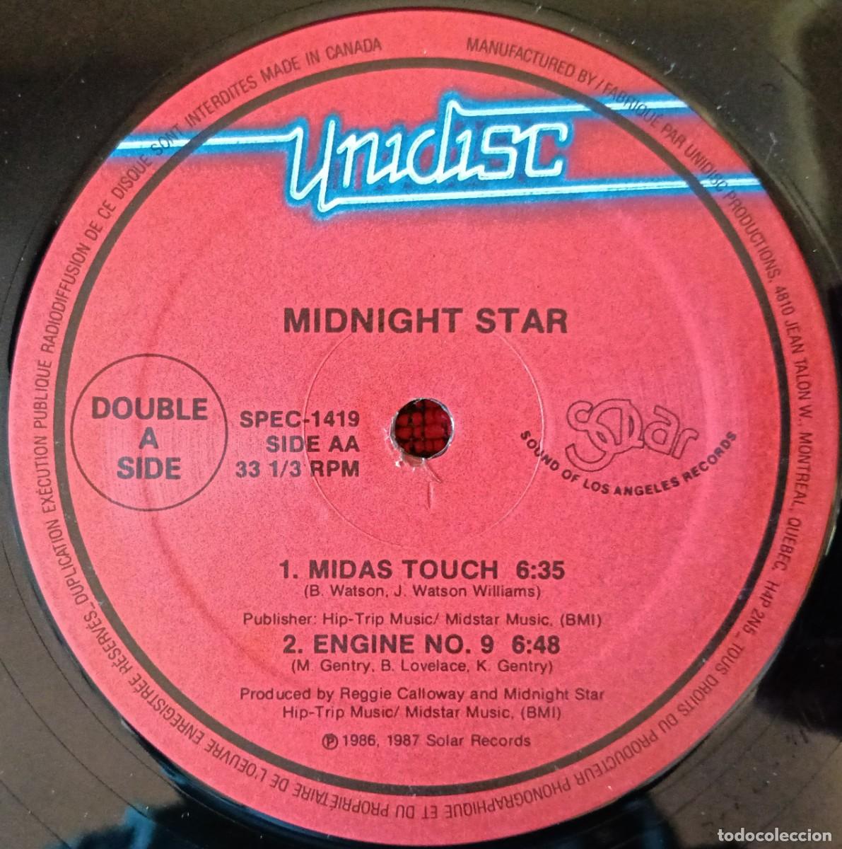 Discos de vinilo: MIDNIGHT STAR **Headlines / Midas Touch / Engine No. 9** MAXI SINGLE VINILO 1987 CANADA - Foto 3