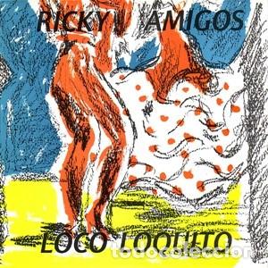Discos de vinilo: RICKY AMIGOS -LOCO LOQUITO LP 1986 RUMBA ROCK FRANCIA CON DOSSIER DE PRENSA DE 4 HOJAS