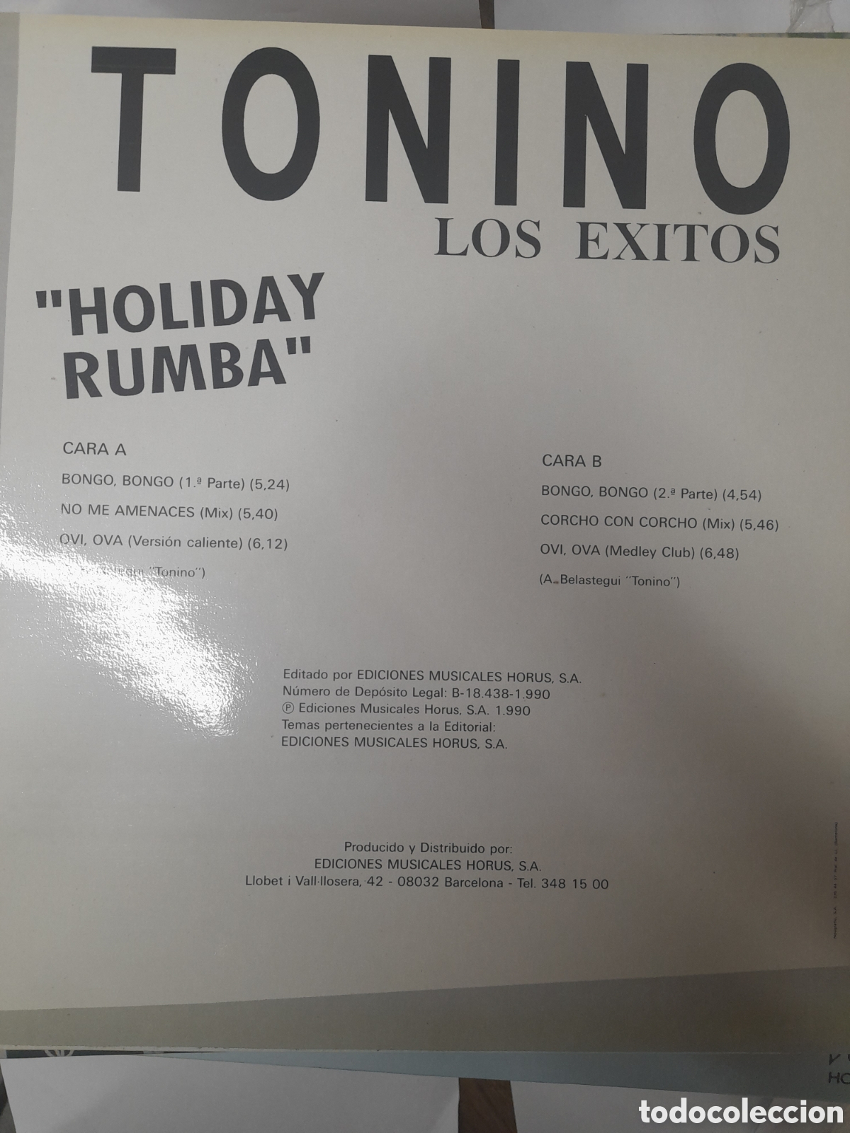 Discos de vinilo: TONINO. LOS &Eacute;XITOS.. - Foto 2