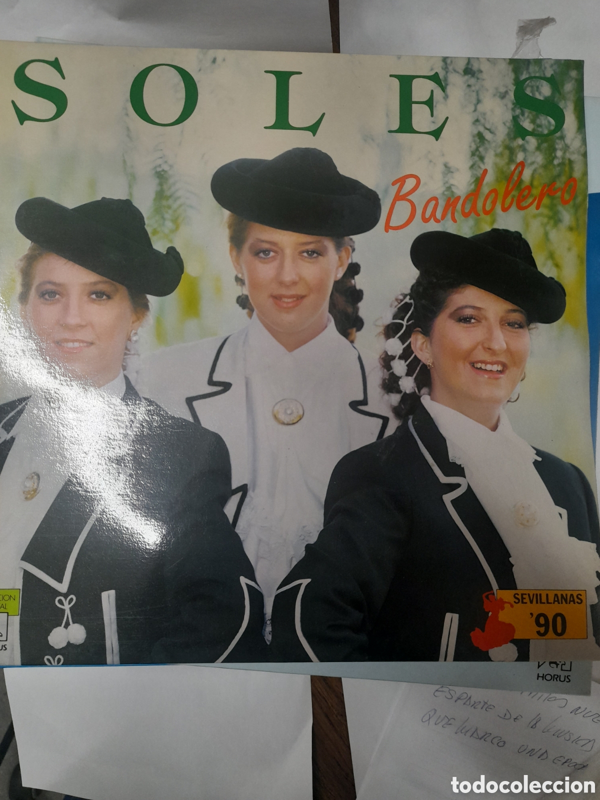 Discos de vinilo: SOLES. BANDOLERO. SEVILLANAS 90