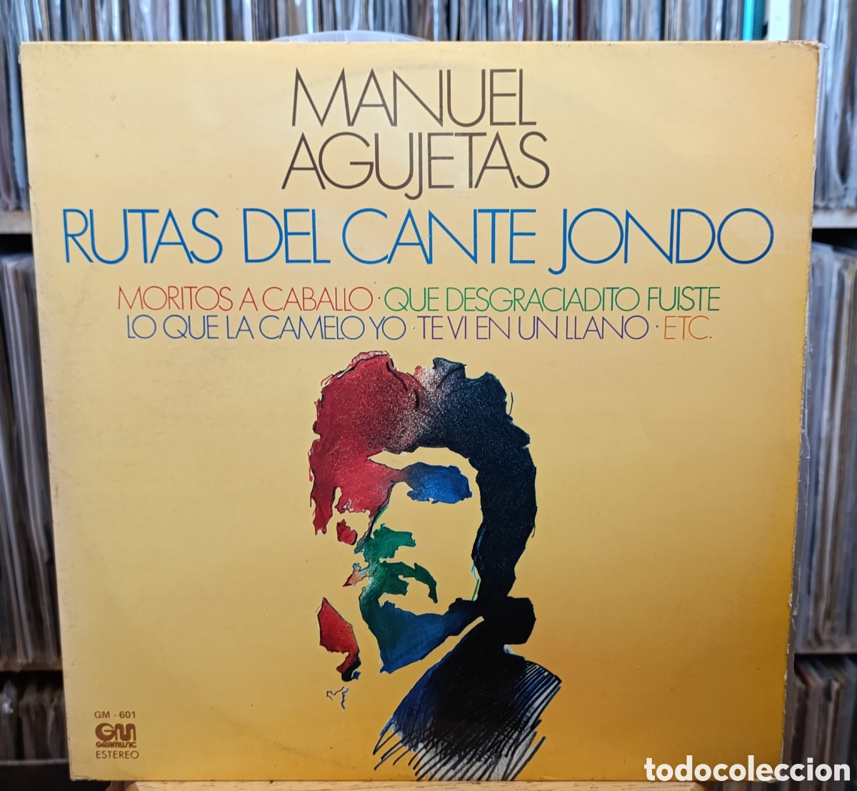 Discos de vinilo: AGUJETAS -RUTAS DEL CANTE JONDO LP 1977 EN EXCELENTES CONDICIONES FLAMENCO