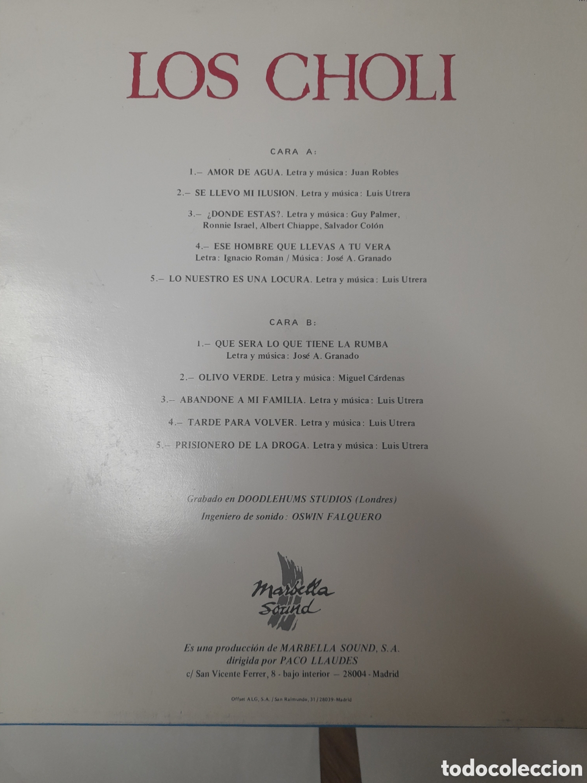Discos de vinilo: LOS CHOLI. !Que ser&aacute; lo que tiene la RUMBA! - Foto 2