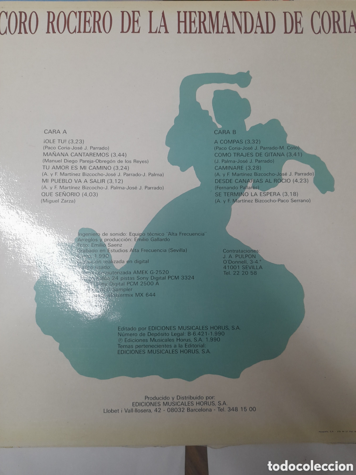 Discos de vinilo: Coro Rociero de la Hermandad de CORIA. - Foto 2