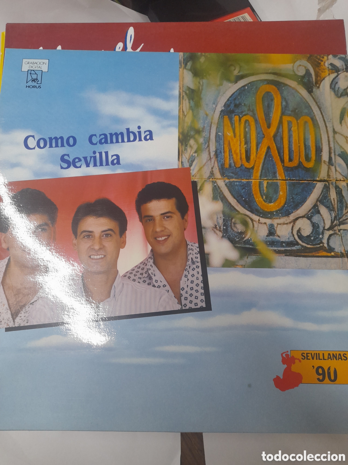 Discos de vinilo: NODO. Como cambia SEVILLA.
