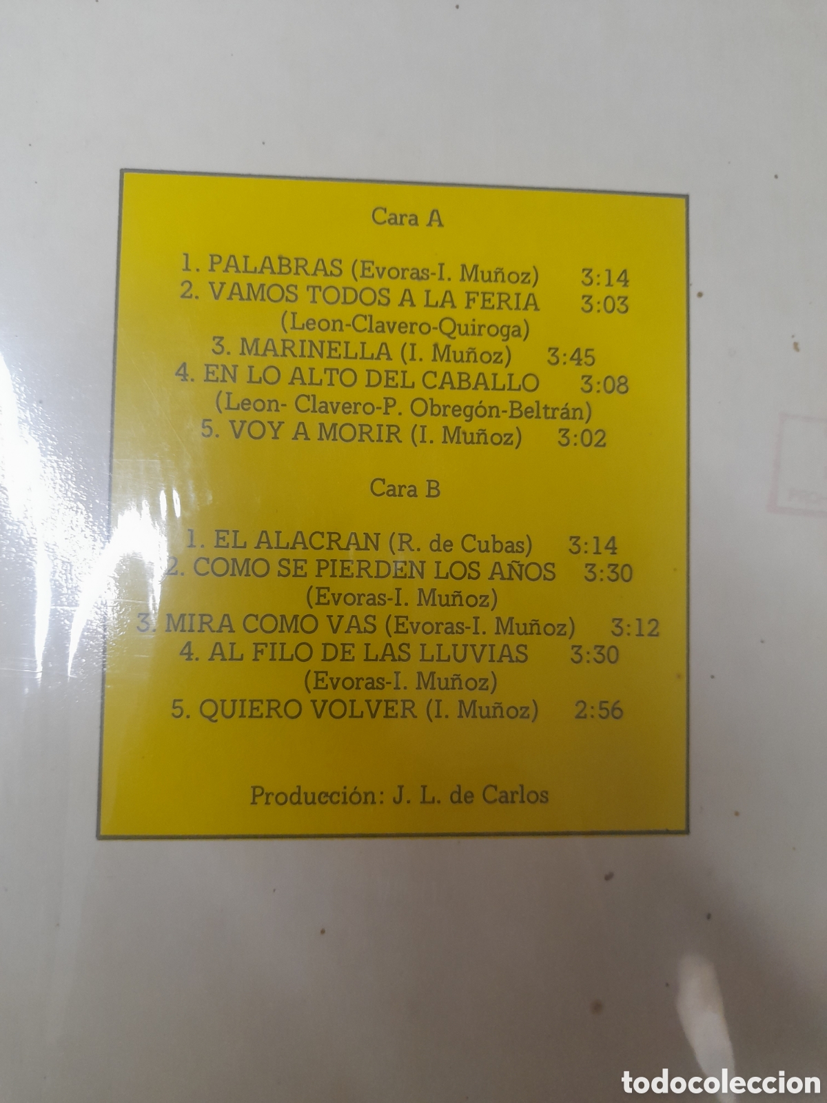 Discos de vinilo: LOS DO&Ntilde;ANA. PALABRAS. - Foto 2