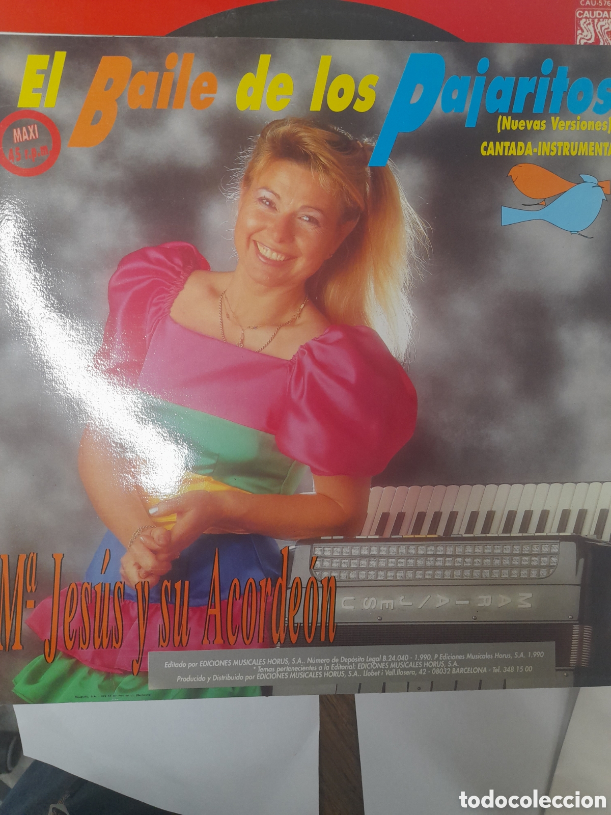 Discos de vinilo: Ma Jes&uacute;s y su Acorde&oacute;n. Los PAJARITOS. - Foto 2
