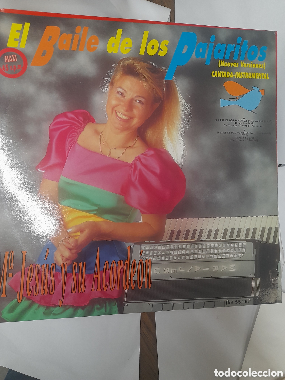 Discos de vinilo: Ma Jes&uacute;s y su Acorde&oacute;n. Los PAJARITOS.