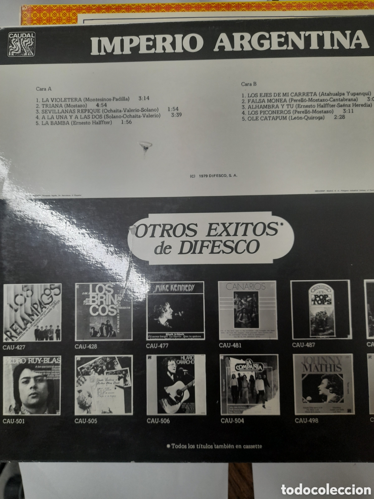 Discos de vinilo: IMPERIO ARGENTINA. LA VIOLETERA. - Foto 2