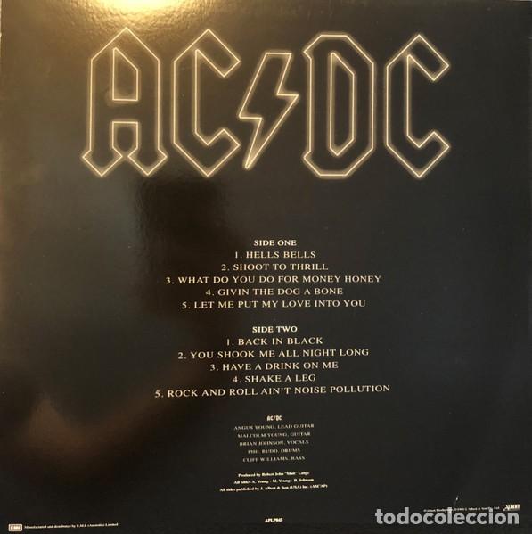 Discos de vinilo: AC/DC &ndash; Back In Black LP - Foto 2