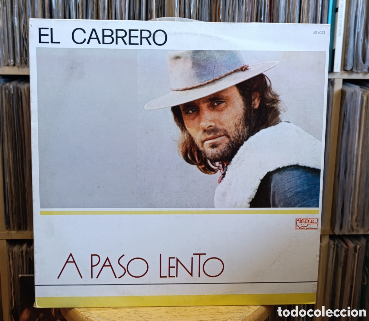 Discos de vinilo: EL CABRERO -A PASO LENTO LP 1988 EN EXCELENTES CONDICIONES -FLAMENCO