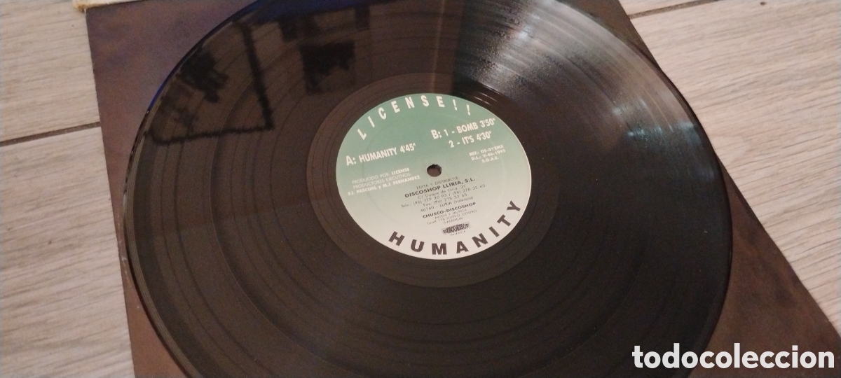 Discos de vinilo: LICENSE!!-HUMANITY-MAXI-MAKINA-DISCOSHOP/SPAIN-IB
