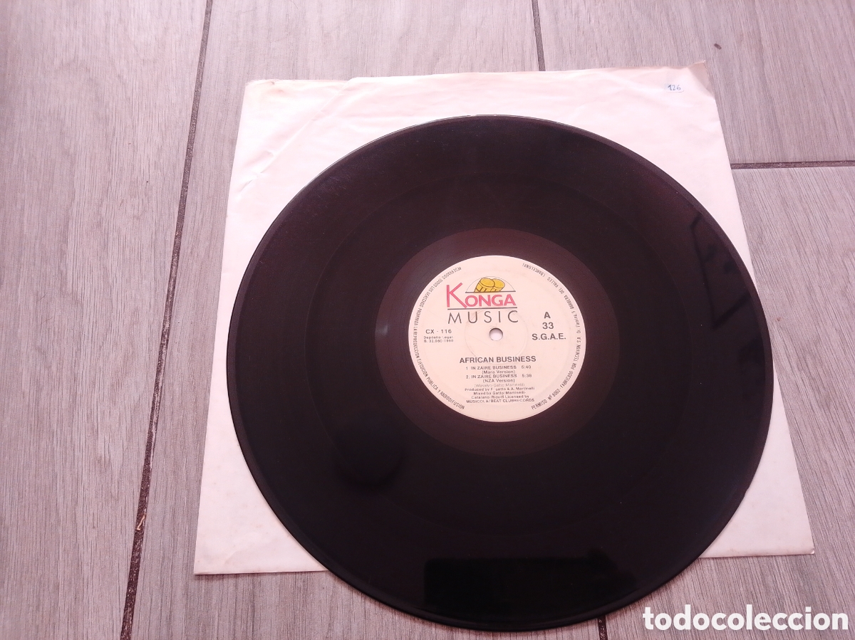 Discos de vinilo: AFRICAN BUSINESS - IN ZAIRE BUSINESS - MAXI - S&Oacute;LO VINILO - SPAIN - KONGA BUSINESS - PLS 126 - L -