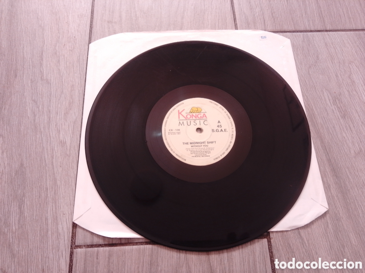 Discos de vinilo: THE MIDNIGHT SHIFT - WITHOUT YOU - MAXI - S&Oacute;LO VINILO - SPAIN - KONGA MUSIC - PLS 128 - L -