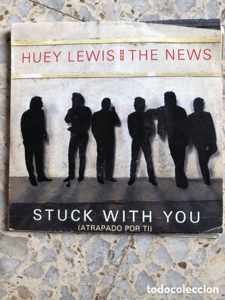 Discos de vinilo: SGL HUEY LEWIS AND THE NEWS STUCK WITH YOU 1986