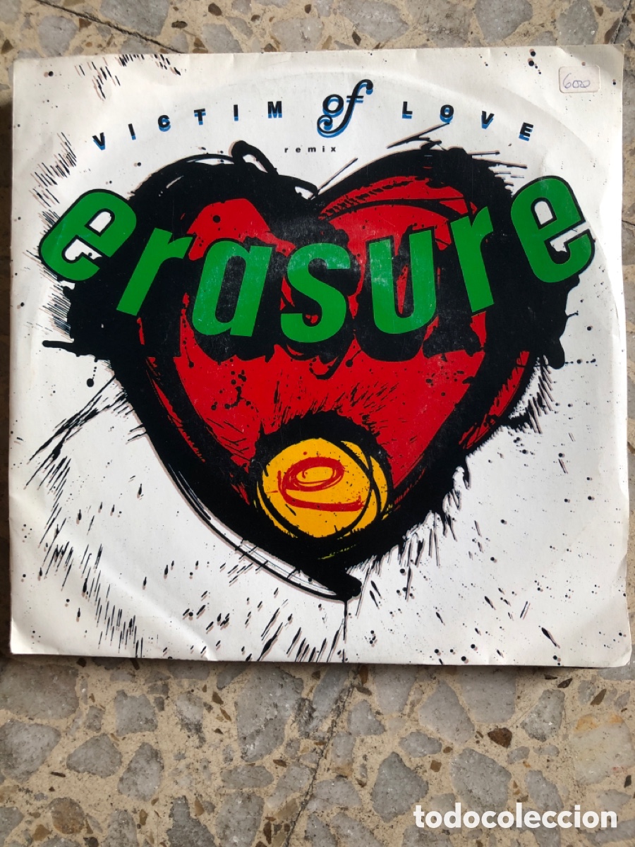 Discos de vinilo: SGL ERASURE VICTIM OF LOVE 1987 UK