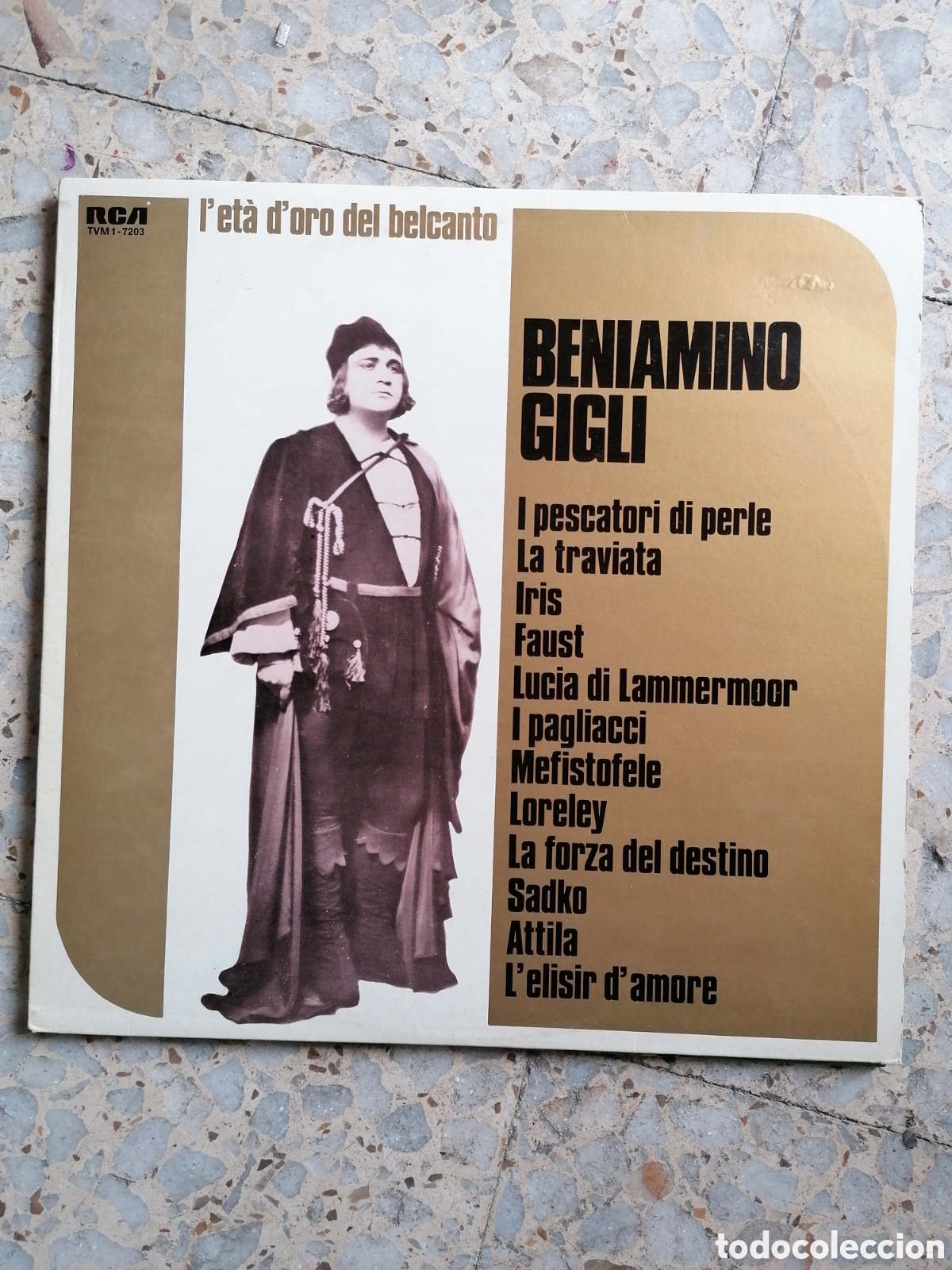 Vinyl records: LP BENIAMINO GIGLI LA TRAVIATA FAUST I PASCATORI DI PERLE... EDICION ITALIANA DESDE 1921-1932