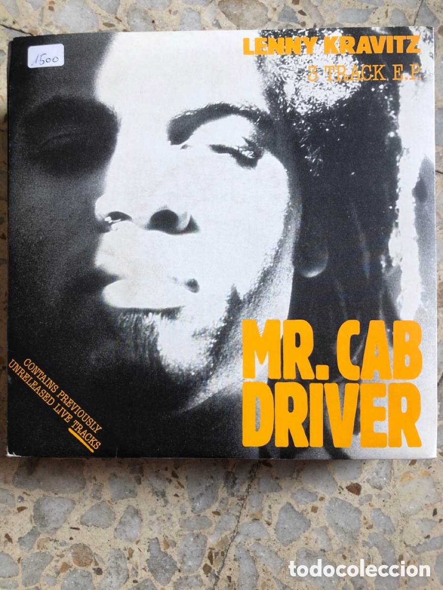 Disques de vinyle: SGL LENNY KRAVITZ MR CAB DRIVER 1990 UK